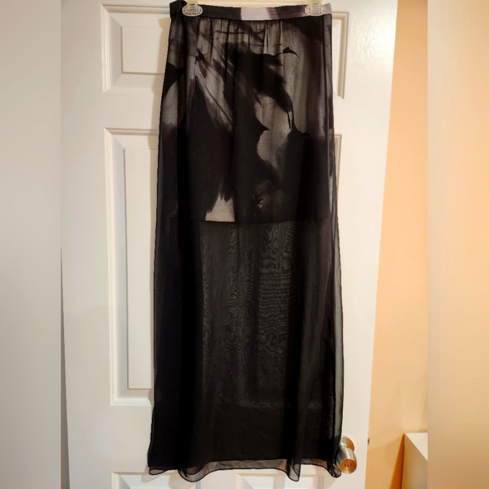 T Tahari black Maxi Skirt